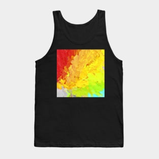 Painter Artist Abstract Colors Merging mixing Tank Top